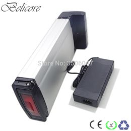 Eu US no tax lithium ion 24V 12ah 250w rear rack e-bike battery pack with charger+free shipping