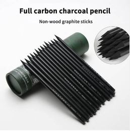 24pcs Marie's Charcoal Pencil For Drawing Soft Painting Sketch Pencils Set Student Supplies Stationery For Artist Painting