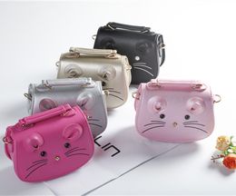 Baby Kids Handbags Lovely Kids Girls Purses Fashion Korean Cartoon Little Mouse Pattern Princess Bags Christmas Gifts For Children