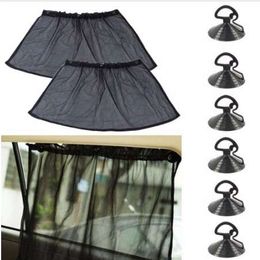 HOTAuto Car Curtain Side Window Car Sun Shade Curtain Windshield Sunshade Shield Visor Block Black Curtains UV Protection