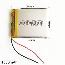 power dvd Canada - EHAO 504050 3.7V 1500mAh LiPo Rechargeable battery Lithium Polymer Batteries power For Mp3 DVD PAD mobile bluetooth camera tablet pc