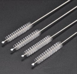 260x50x8MM Stainless Steel Nylon Straw Cleaner Cleaning Brush For Drinking PipeTube Baby Bottle Cup Clean Tools