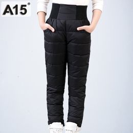 Boys Pants Trousers Girls Pants Winter 2018 Autumn Girl Leggings Children Clothing Thick Warm Down Clothes 3 4 6 8 10 Year