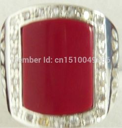 FREE SHIP >>Fashion Jewelry red stone ring size :9,10,11,