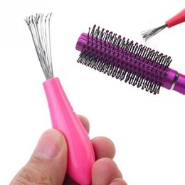 Hot sales Mini Hair Brush Combs Cleaner Magic Handle Tangle Shower Salon Styling Tamer Tool free shipping