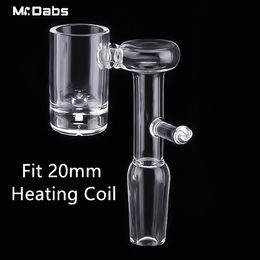 coil nailer nails NZ - DHL Volcanic Core Electric Domeless Quartz Banger Nail Smoking Accessories for 20mm Heating Coil with 9mm Hollw Bottom for Glass Water Bongs Dab Oil Rig