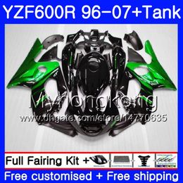 Karosserie + Tank für Yamaha Thundercat YZF600R 96 97 98 99 00 01 229HM.1 YZF-600R Grüne Flammen HOT YZF 600R 1996 1997 1998 1999 2000 2001 Verkleidung