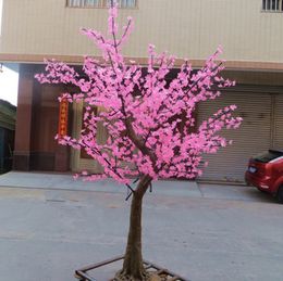 Simulation Tree pole LED Artificial Cherry Blossom Tree Light Christmas Light 1.5m~2.5m Height 110/220V Rainproof Outdoor Use