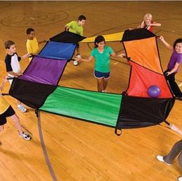 Multi Use Children Games Whac-A-Mole Rainbow Umbrella Educational Outdoor Sports Toys Fun Parachute Ballute Kindergarten Kids