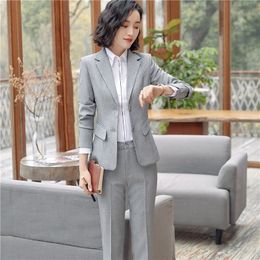 Blazers professional formal female Blazer+ skirt/ pants suits OL slim office ladies trousers work office formal wear