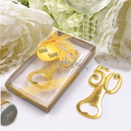 50PCS 50th Bottle Opener Anniversary Favours 50th Wedding Party Keepsake Birthday Gifts Supplies Event Giveaways Ideas