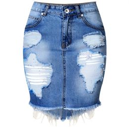 Mini Denim Women 2016 Summer Casual Split High Waist Short Jeans Skirt Irregular Sexy Pencil Skirts Womens Jupe Faldas S916