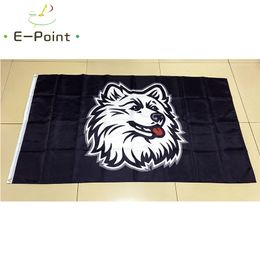 NCAA Connecticut Huskies Team polyester Flag 3ft*5ft (150cm*90cm) Flag Banner decoration flying home & garden outdoor gifts