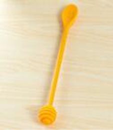 Hot sell Creative Silicone Spoon Cute Smiling Face Honey Stirring Stick Portable Long Handle Non Slip Mixing Rod Fashion