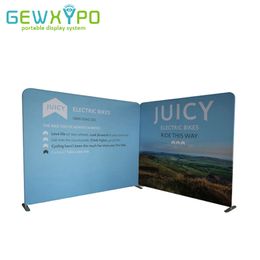 10ft And 8ft Width Tension Fabric Pillow Case Style Banner Exhibition Backdrop Display Stand With Your Own Graphics Printing
