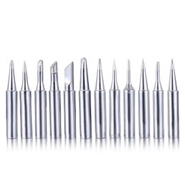 Freeshipping 12Pcs/lot Lead-Free 60W Soldering Iron Tip 900M-T-B Conical Bevel Fit For P36 Soldering Station Welding Tips