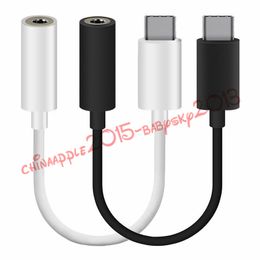 Type-C To Standard 3.5mm cables female Audio Jacket Type C USB For Nexus 5X 6P for samsung galaxy s8 htc lg g5 etc mobile phone