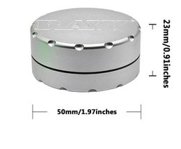 50MM two layers of high grade pure Aluminium grinder with diameter and high grade air mill