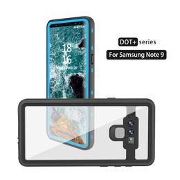 Waterproof Clear Back Case for Samsung Galaxy Note 9 Redpepper Original Brand Dot+ Series Diving Underwater Armor