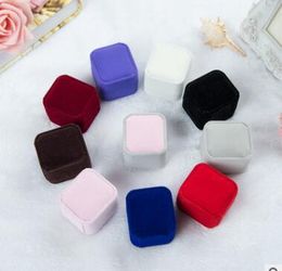 Ring Earring Box Display Jewellery Case wedding accessories mix Colors Boxes