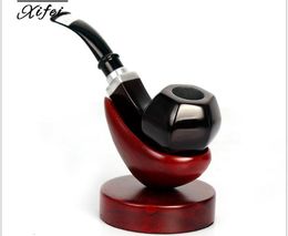 Rhombus Quality Ebony Philtre Pipe with Ring Bend Pipe