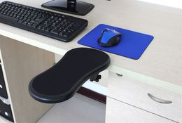 Freeshipping Ergonomic Design Desk Attachable Computer Table Arm Support Mouse Pads Arm Wrist Rests Hand Shoulder Protect Pad