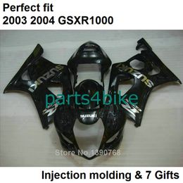Black fairings set for SUZUKI GSXR 1000 K3 2003 2004 fairing kit GSXR1000 03 04 bodywork GSXR1000 RU63
