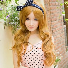 Natural Long Length Gd Quality Japan Style Chestnut Colour Synthetic Wig women