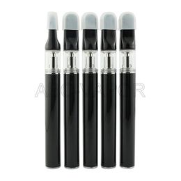 No Wick Thick Oil Disposable Oil Pen Slim Glass 0.3 .5ml Tank Ceramic Mouthpiece Design With Ceramic Coil