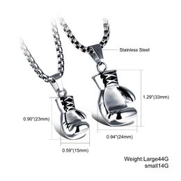 cool gold necklaces Canada - CIFBUY Black Steel   Gold Color Fashion Mini Boxing Glove Necklace Boxing Jewelry Stainless Steel Cool Pendant For Men Boys Gift