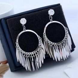 new Hot Europe and the United States exquisite drop shape crystal earrings women style tassel earrings personality fashion sales
