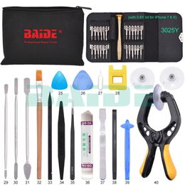 BAIDE 40 in 1 Mobile Phone Screen Opening Repair Tools Kit Screwdriver Plier Pry Disassemble Tool set For Samsung Huawei iPhone Ttablet PC