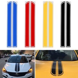 Car Stickers and Decals Car Styling Auto Motorcycle Sticker Hood Engine Cover DIY Stripe Decoration Reflective Decal Stripe Vinyl DIY