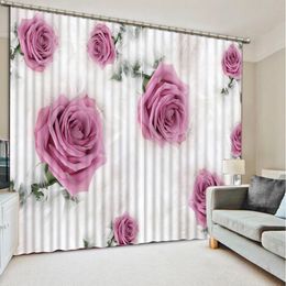 3D Flowers Curtains For Bedroom Window Curtain Living room Kitchen Window Curtain Home Decoration