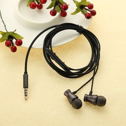 110CM Wired Earphone 3.5mm Stereo Heavy Bass Sound Music Gaming Headset In-line Control w/ Mic for iPhone Mobile Phone MP3 MP4