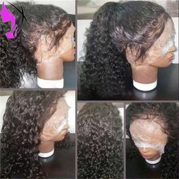 Top sales kinky Curly Wigs Synthetic Lace Front Wigs Black With Baby Hair Heat Resistant Brazilian Hair Full Lace front wigFor Black Women