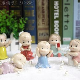 Ceramic doll for little boys and girls guardian angel home decor crafts Children room decoration handicraft figurine Wedding decoration