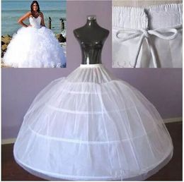 2018 New Style Hoop Honening Petitoat Petipo de dos capas 3 aros longitud  completa de longitud de novia crinolina para quinceañera vestidos bola  vestidos