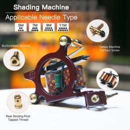 Tattoo Machine Professional Coils Gun Shader Colouring machine WQ4147