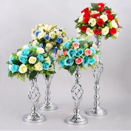 Wedding Props Flower Road Lead Iron Flower stand wedding table Centrepieces Decoration Event Party Hotel Stage Decoration best0072