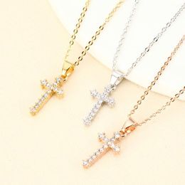 Fashion jewelry accessories fine God We Trust Cross Pendant Necklace souvenir for Women Birthday Christmas Gifts