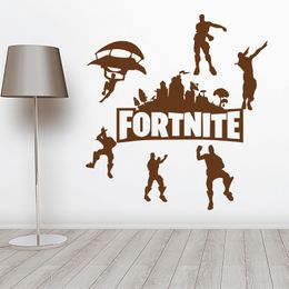 4 cor fortnite adesivos de parede aviao dos desenhos animados da janela de vidro adesivos festa de danca paster fortnite home decor af2593 b - desenho de danca do fortnite