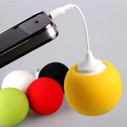 Portable Mini Sponge for PC for Cell Phone Music Speaker 3.5mm Ball for iphone Z #R76