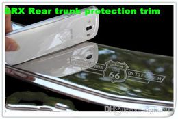 High quality stainess steel car rear bumper decorative plate rear trunk protective plate guard bar with logo for Cadillac SRX 2010291f