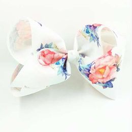 20pcs Free shipping Pink and white Peony Blossom Girls Hairbow Bow Girls Flower Hair Accessory Boutique hairbow Jojobow