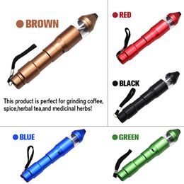 Fully Automatic Aviation Aluminium Electric Tobacco Smoking Pen Grinder Crusher Herb Smoke Cigarette Metal Chopper Mills with USB Charger DHL