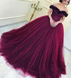Stunning Off Shoulder Plus Size Wedding Dresses Color Tulle Flower Saudi Arabia Dubai vestido de noiva Bridal Gown Ball For Bride Custom