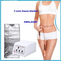 3 Zones Infrared Lymph Drainage Slimming Sauna Blanket lose Weight Detox Machine