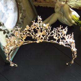 Bridal ornaments, golden Baroque branches, crown ornaments, wedding dresses, accessories, new models.