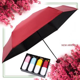 Creative Mini Capsule Umbrella Pocket UV Protection Rain folding compact Umbrellas Light Weight Portable Men Women Umbrella